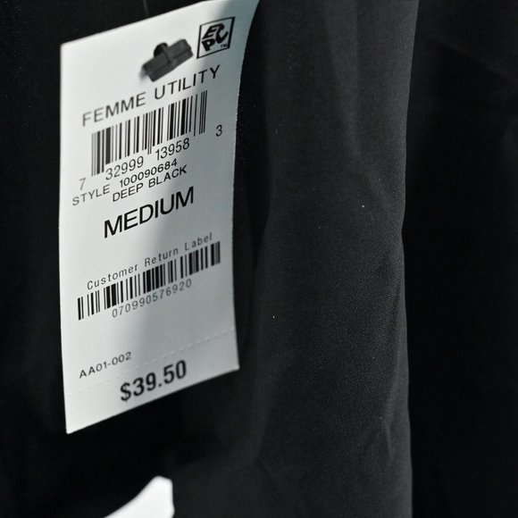 New BAR III Black Satin V Neck Camisole Reversible Bow Tie Top Womens Sz Medium - Picture 11 of 11